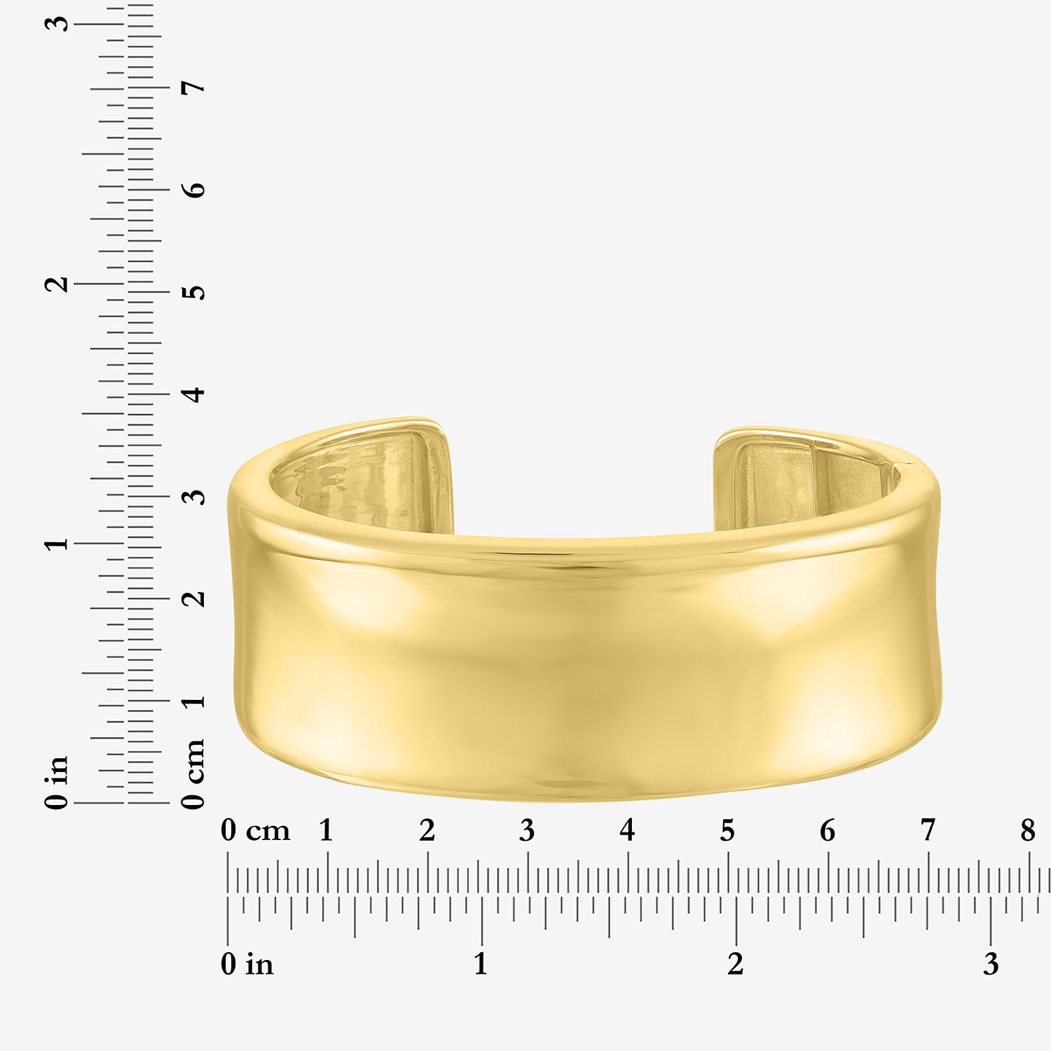 Bold Addiction Womens 14K Gold Over Brass Bangle Bracelet
