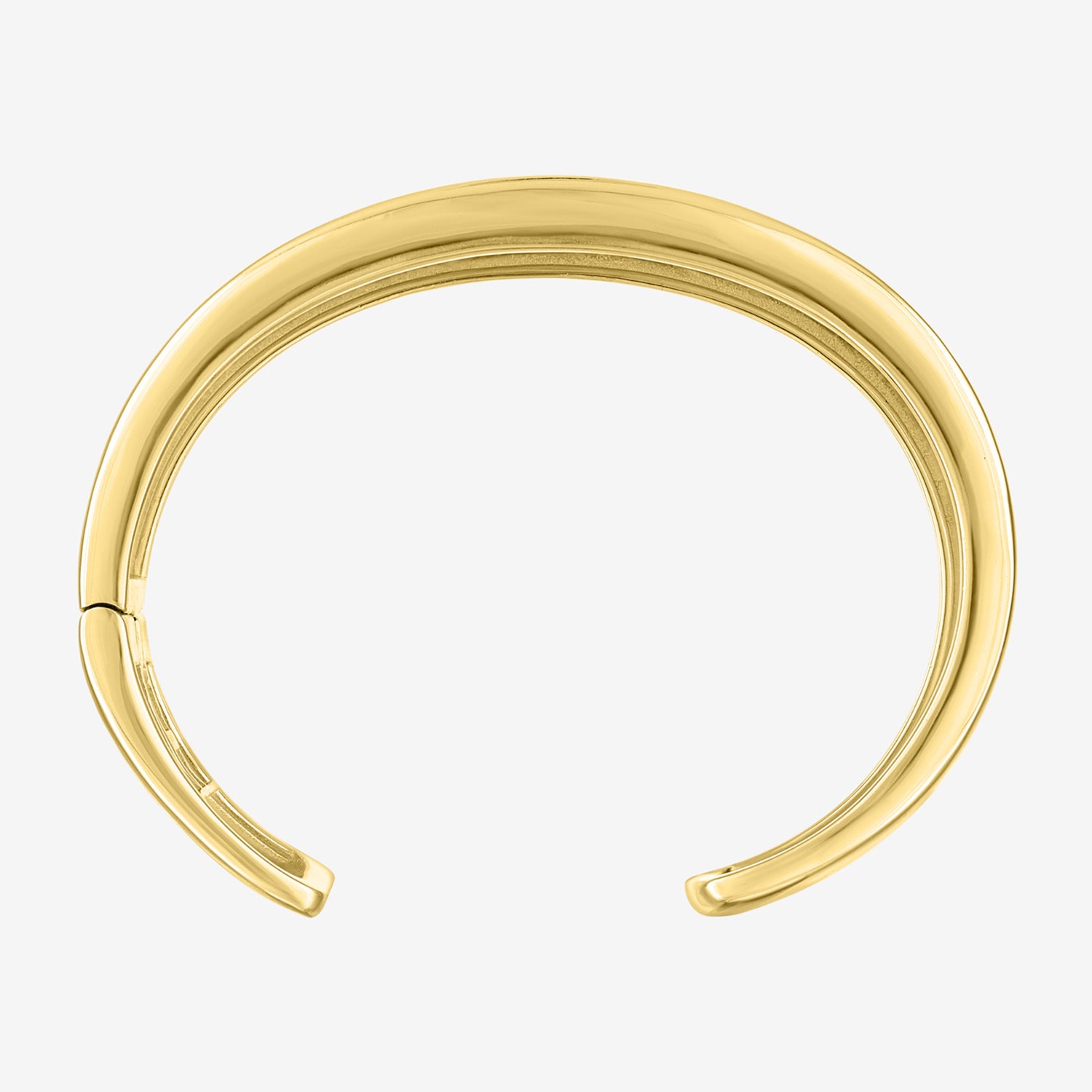 Bold Addiction Womens 14K Gold Over Brass Bangle Bracelet