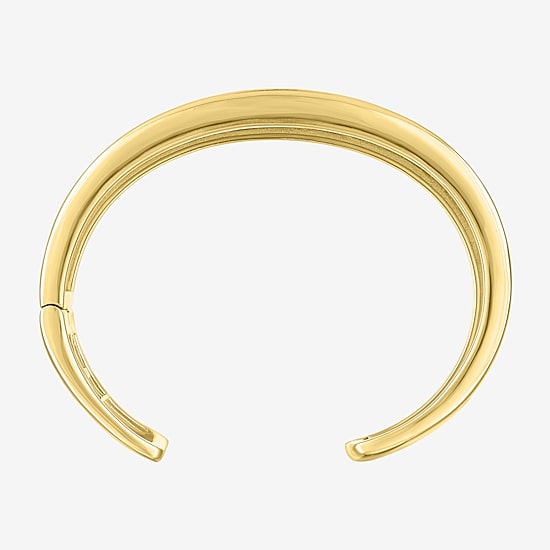 Bold Addiction Womens 14K Gold Over Brass Bangle Bracelet