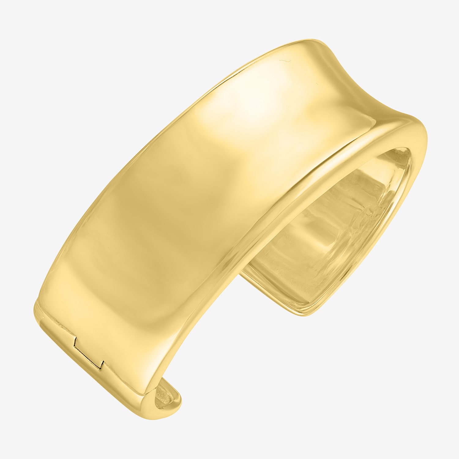Bold Addiction Womens 14K Gold Over Brass Bangle Bracelet