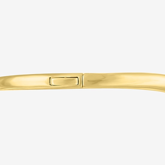 Bold Addiction Womens 14K Gold Over Brass Bangle Bracelet