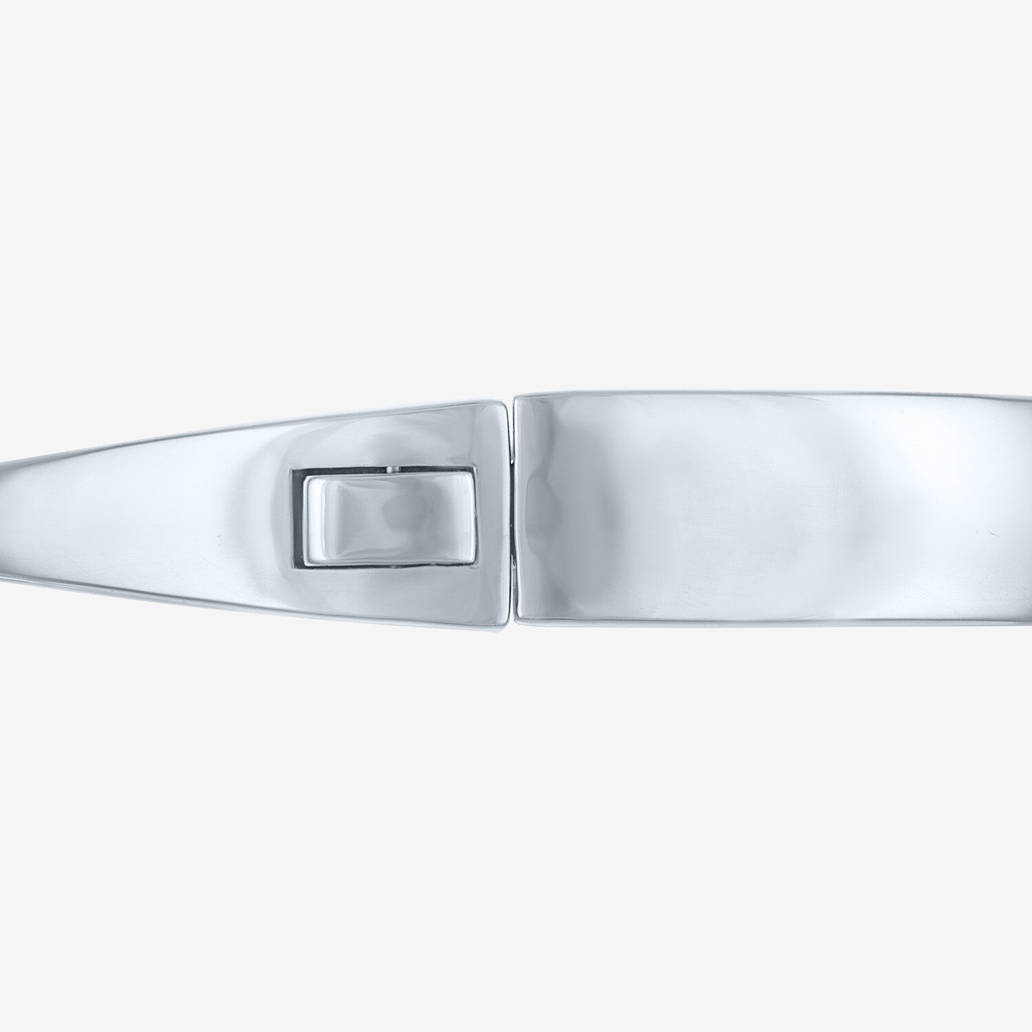 Bold Addiction Womens Pure Silver Over Brass Bangle Bracelet
