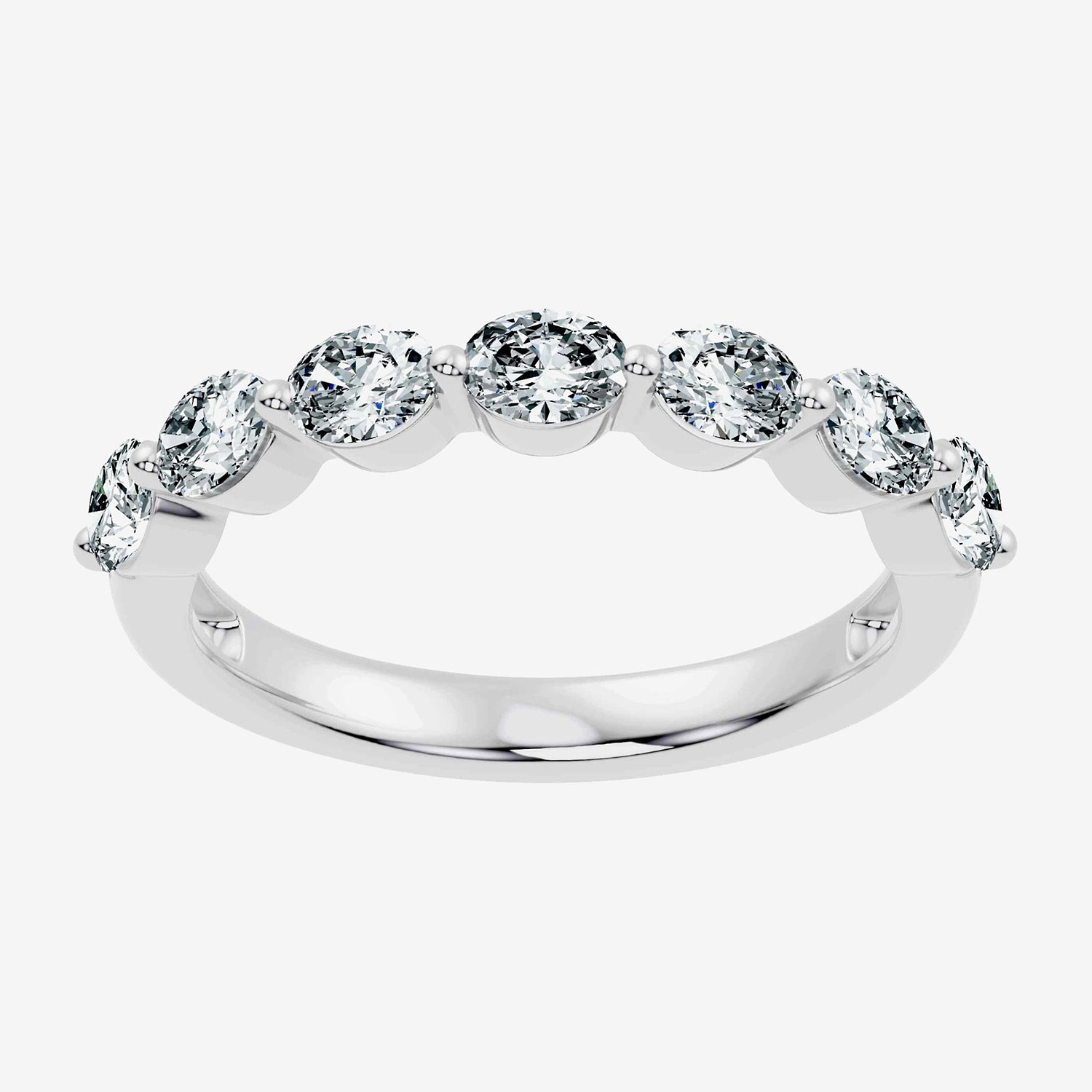 Signature By Modern Bride (F-G / Vs2-Si1) Womens 1 CT. T.W. Lab Grown White Diamond 10K Gold Wedding Band