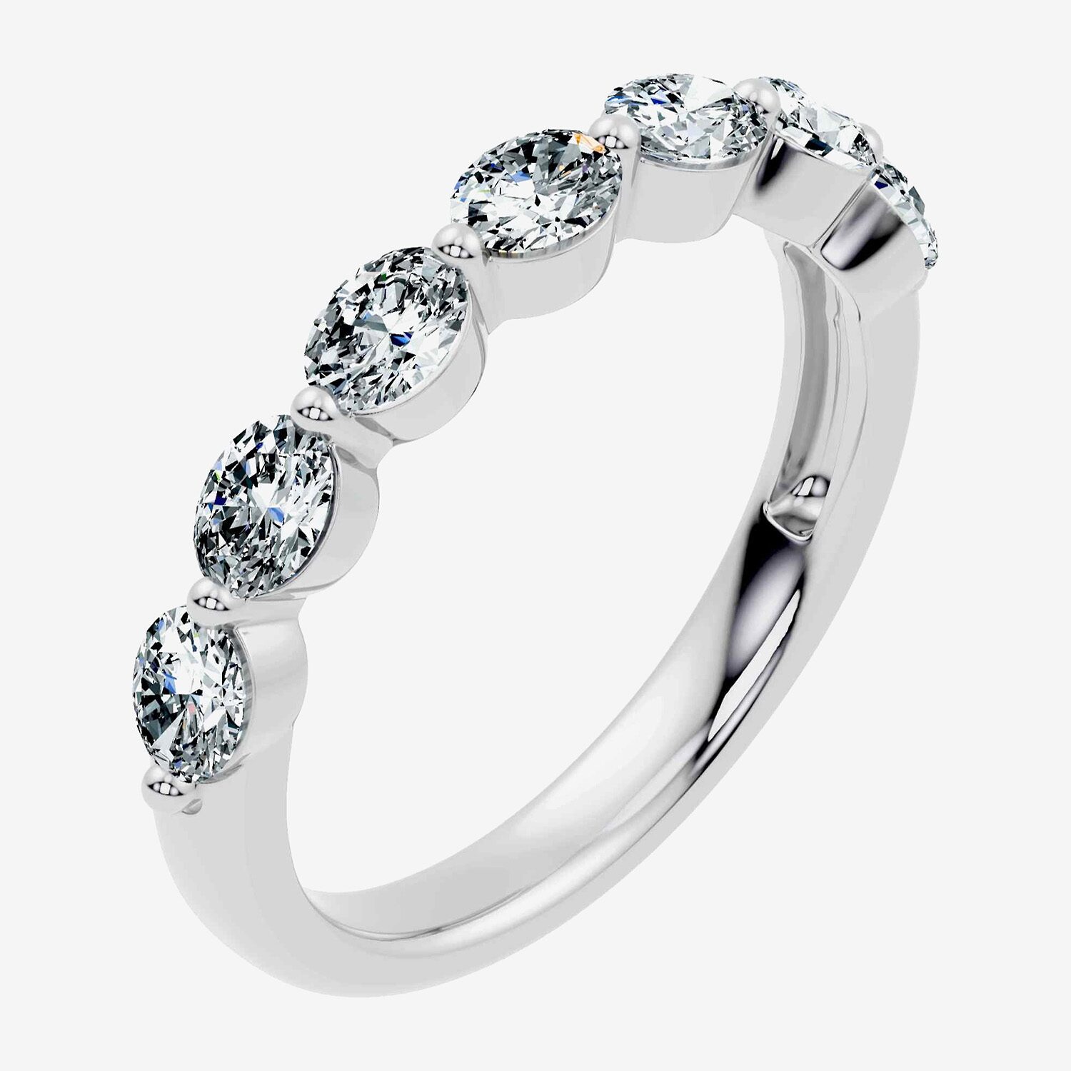 Signature By Modern Bride (F-G / Vs2-Si1) Womens 1 CT. T.W. Lab Grown White Diamond 10K Gold Wedding Band