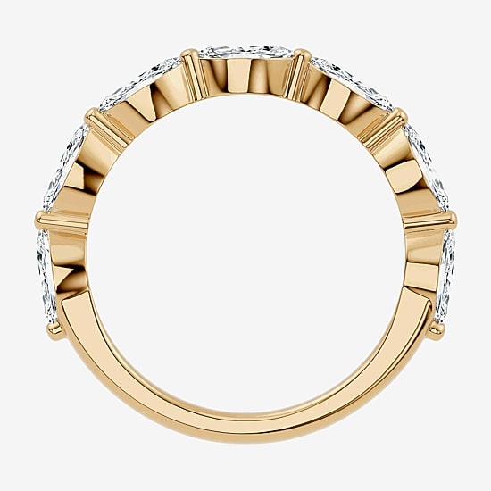 Signature By Modern Bride (F-G / Vs2-Si1) Womens 1 CT. T.W. Lab Grown White Diamond 10K Gold Wedding Band