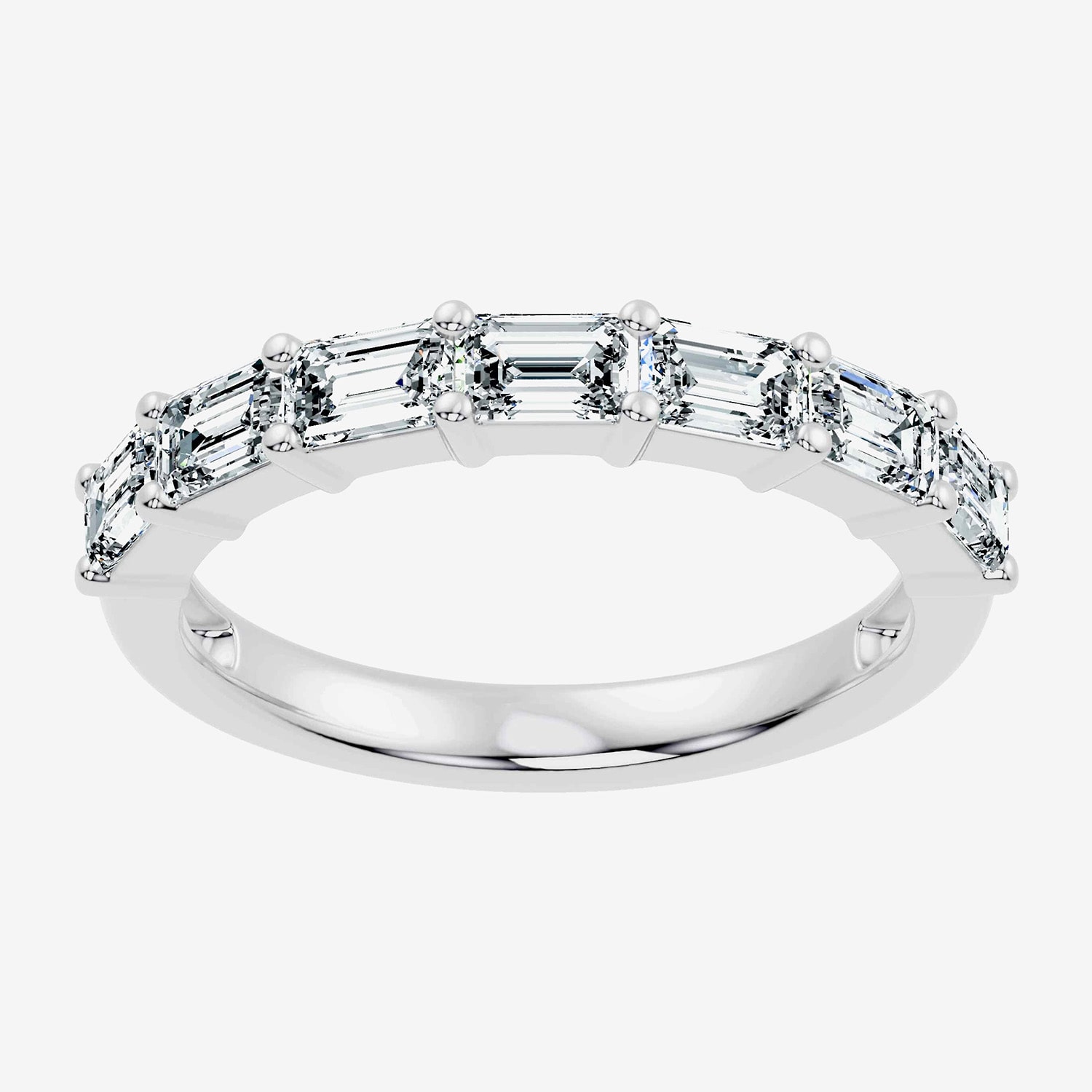 Signature By Modern Bride (F-G / Vs2-Si1) Womens 1 CT. T.W. Lab Grown White Diamond 10K Gold Wedding Band