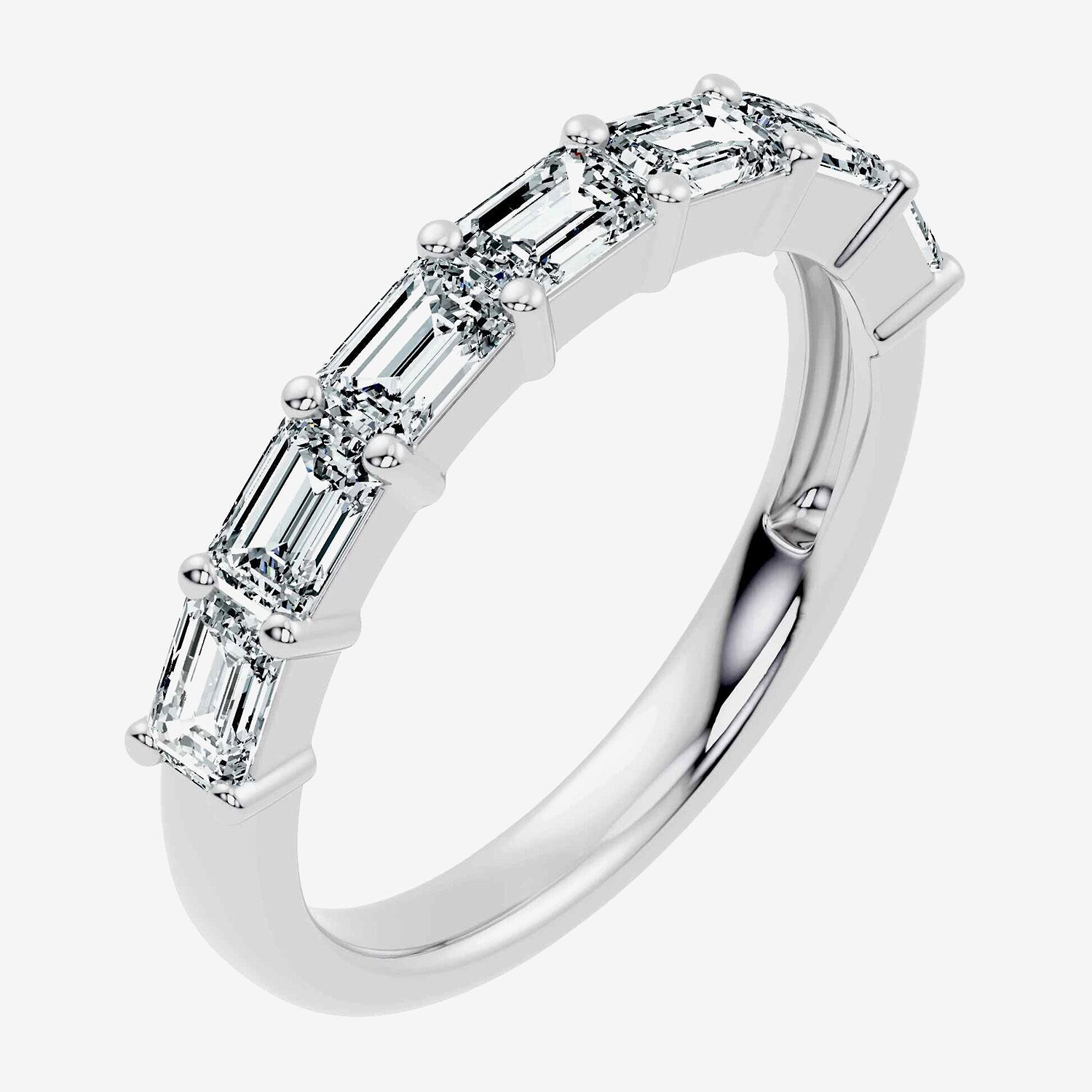 Signature By Modern Bride (F-G / Vs2-Si1) Womens 1 CT. T.W. Lab Grown White Diamond 10K Gold Wedding Band