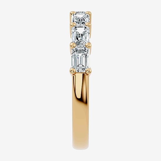 Signature By Modern Bride (F-G / Vs2-Si1) Womens 1 CT. T.W. Lab Grown White Diamond 10K Gold Wedding Band