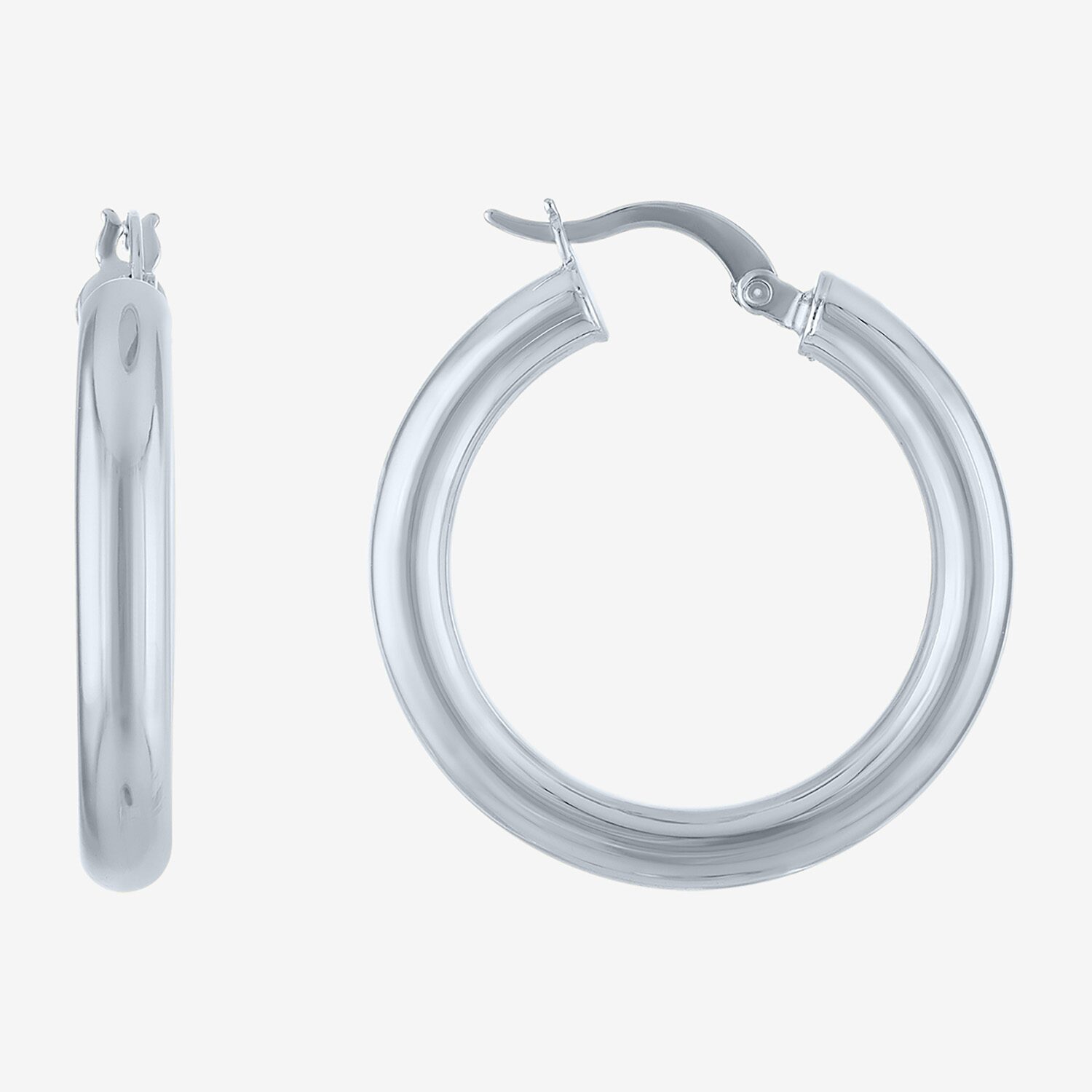 Bold Addiction Womens 30mm Hoop Earrings