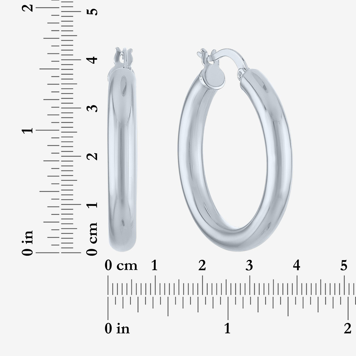 Bold Addiction Womens 30mm Hoop Earrings