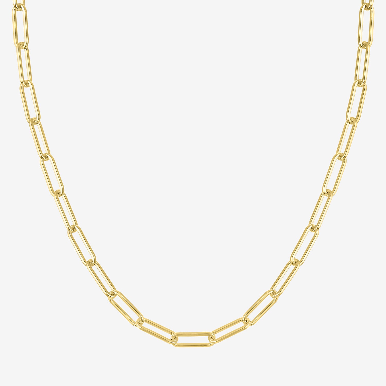 Bold Addiction Womens 14K Gold Over Brass 18 Inch Link Chain Necklace