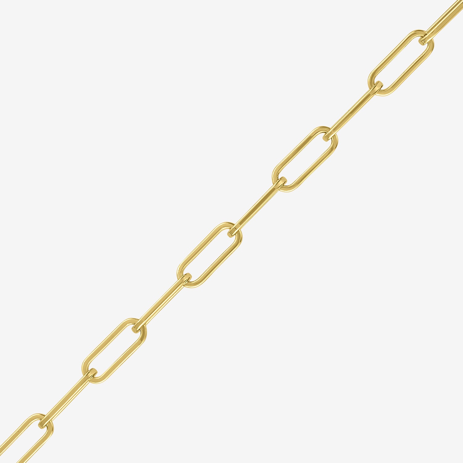 Bold Addiction Womens 14K Gold Over Brass 7.5 Inch Hollow Chain Bracelet
