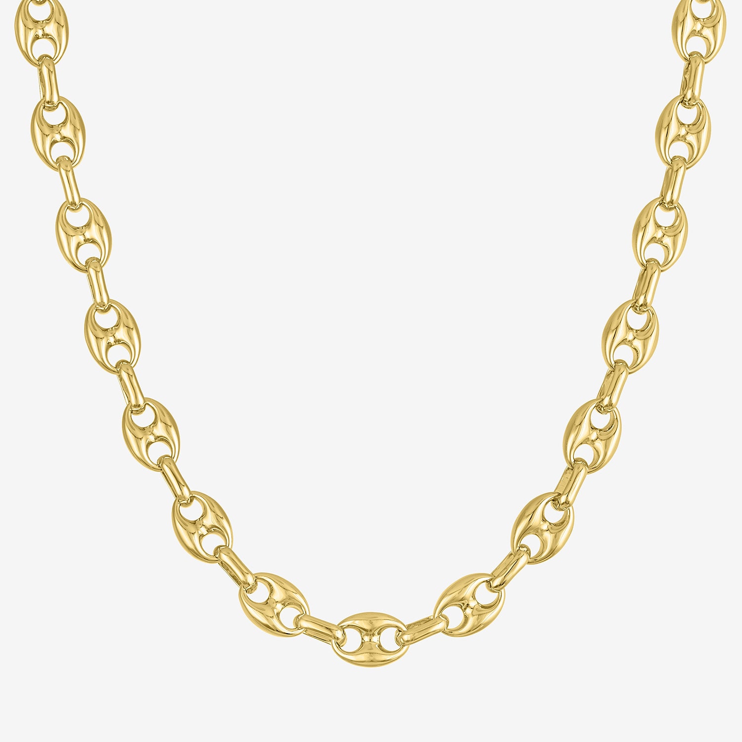 Bold Addiction Womens 14K Gold Over Brass 18 Inch Mariner Chain Necklace