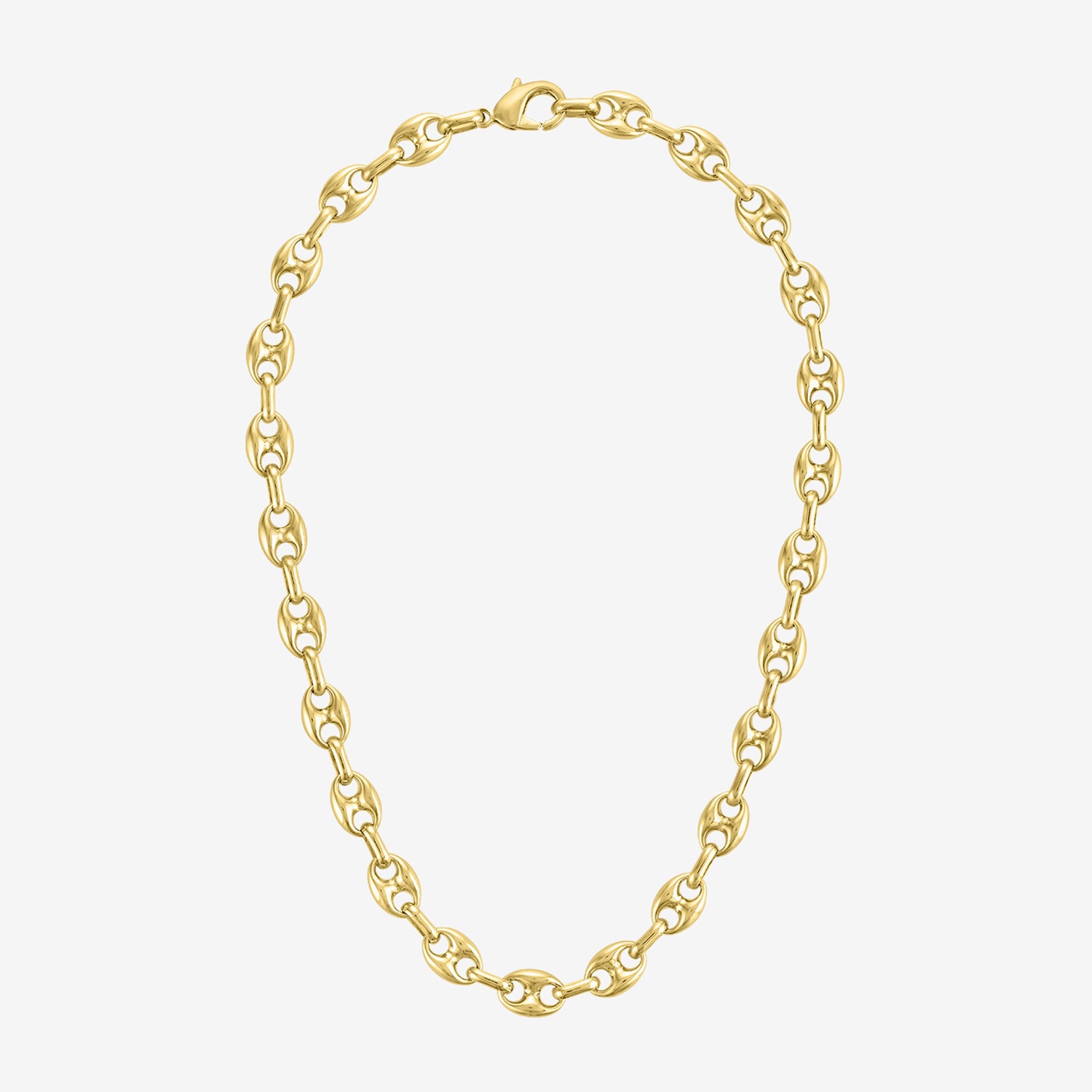 Bold Addiction Womens 14K Gold Over Brass 18 Inch Mariner Chain Necklace