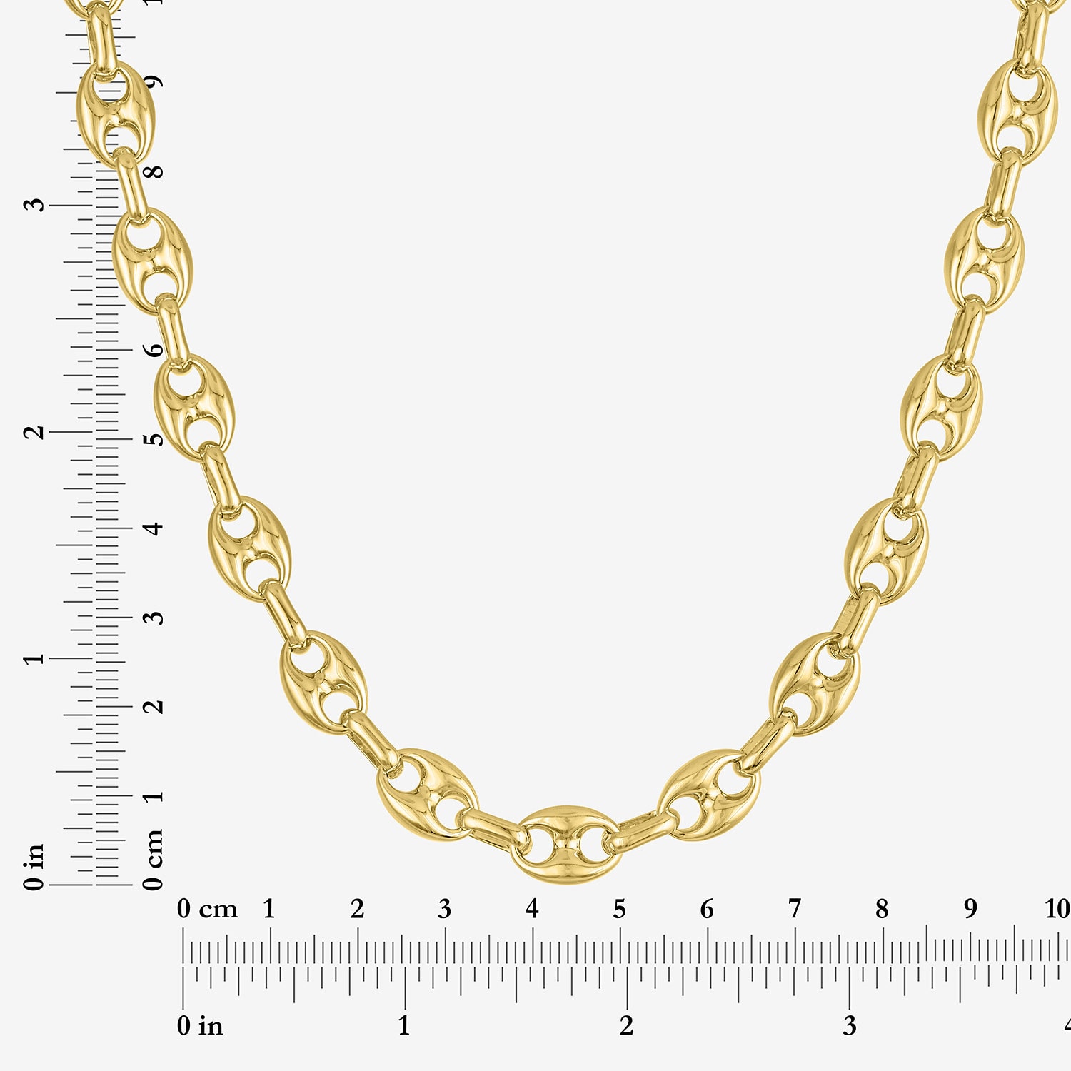 Bold Addiction Womens 14K Gold Over Brass 18 Inch Mariner Chain Necklace