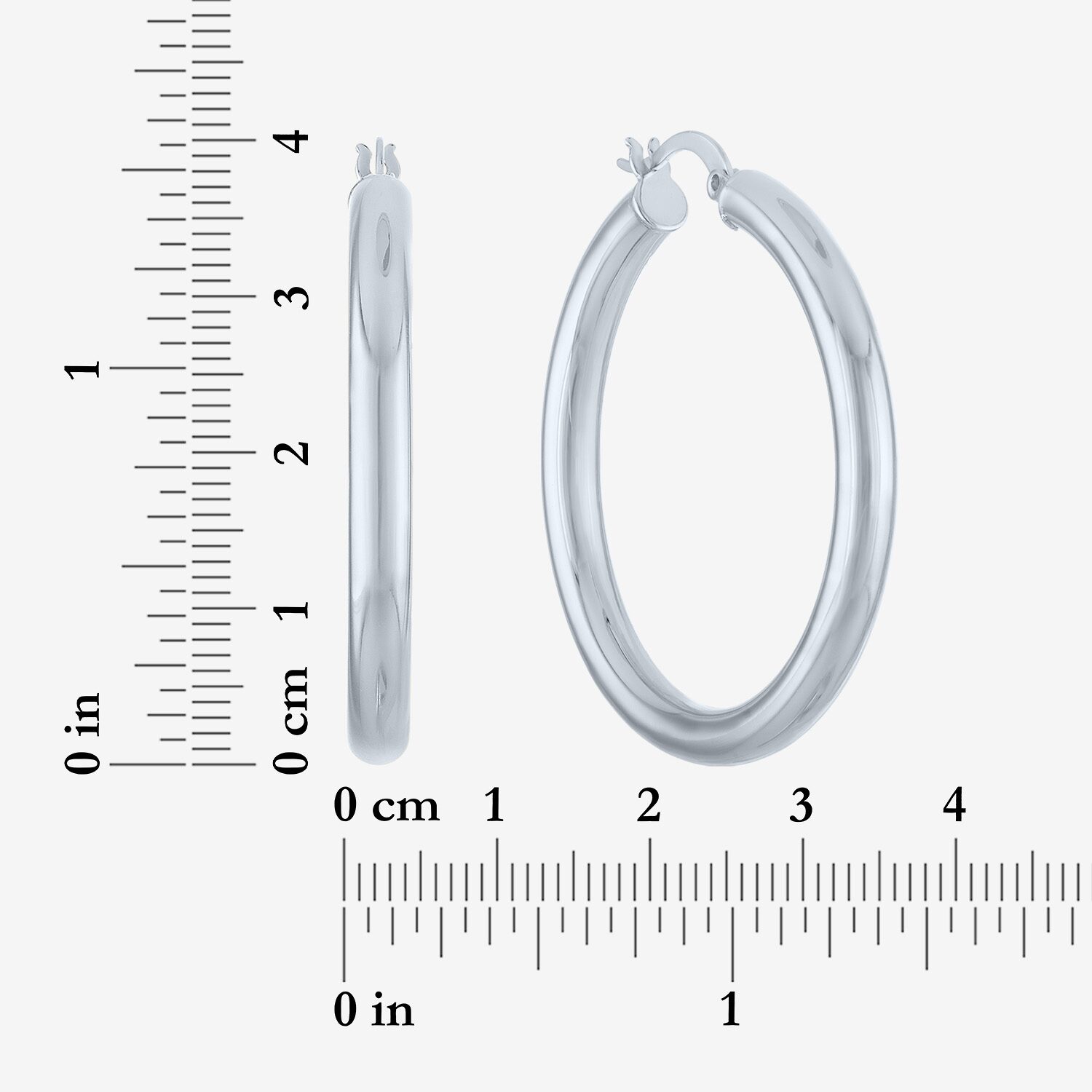 Bold Addiction Womens 40mm Hoop Earrings
