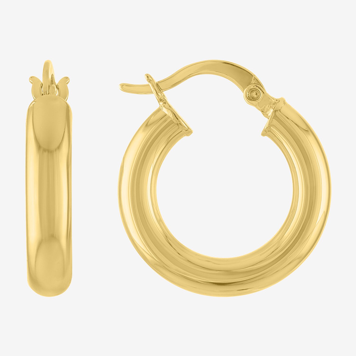 Bold Addiction Womens 14K Gold Over Brass 20mm Hoop Earrings