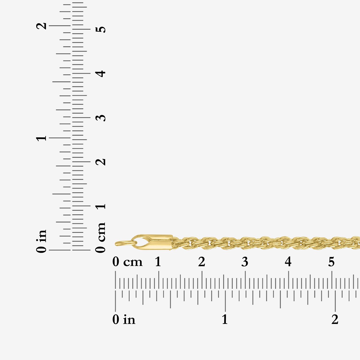 Bold Addiction Unisex Adult 14K Gold Over Brass 7.5 Inch Solid Rope Chain Bracelet