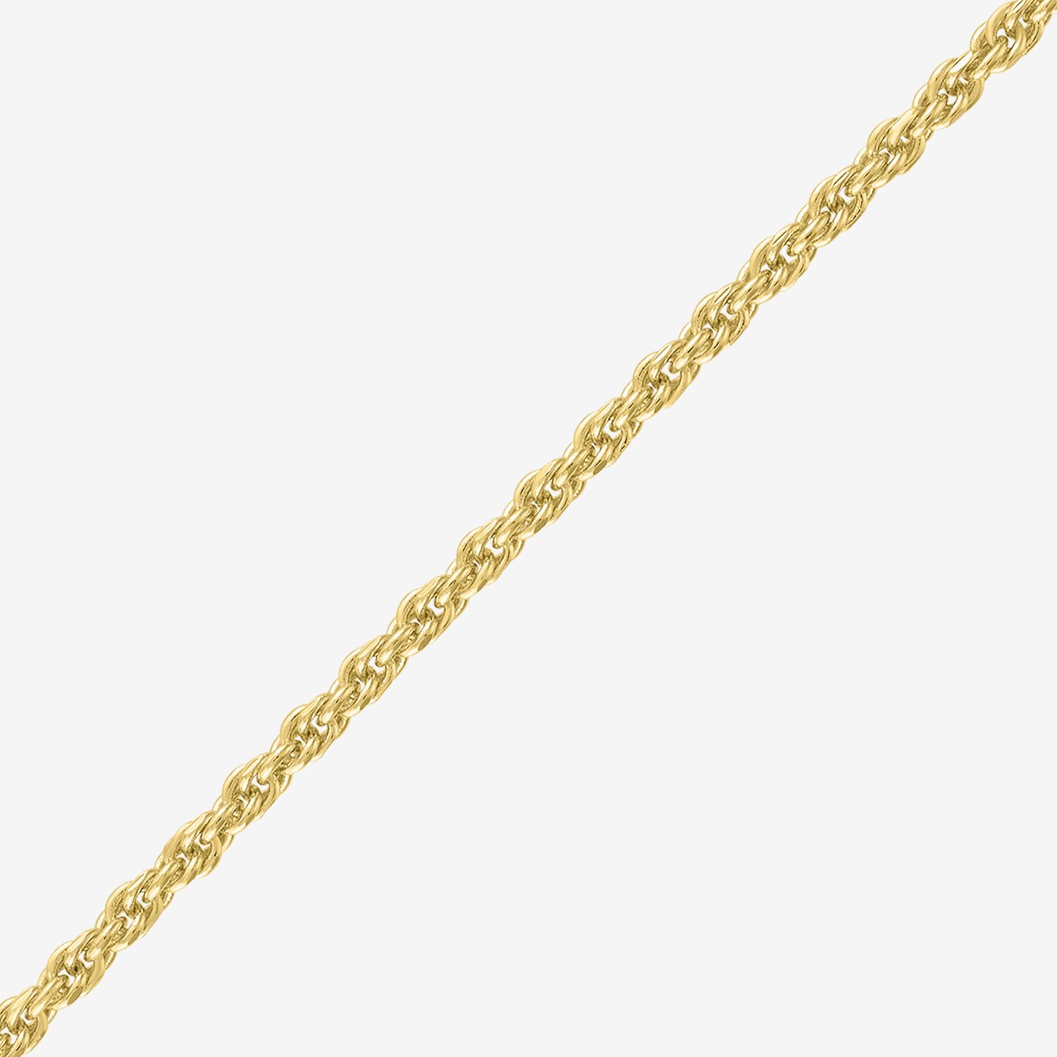 Bold Addiction Unisex Adult 14K Gold Over Brass 7.5 Inch Solid Rope Chain Bracelet
