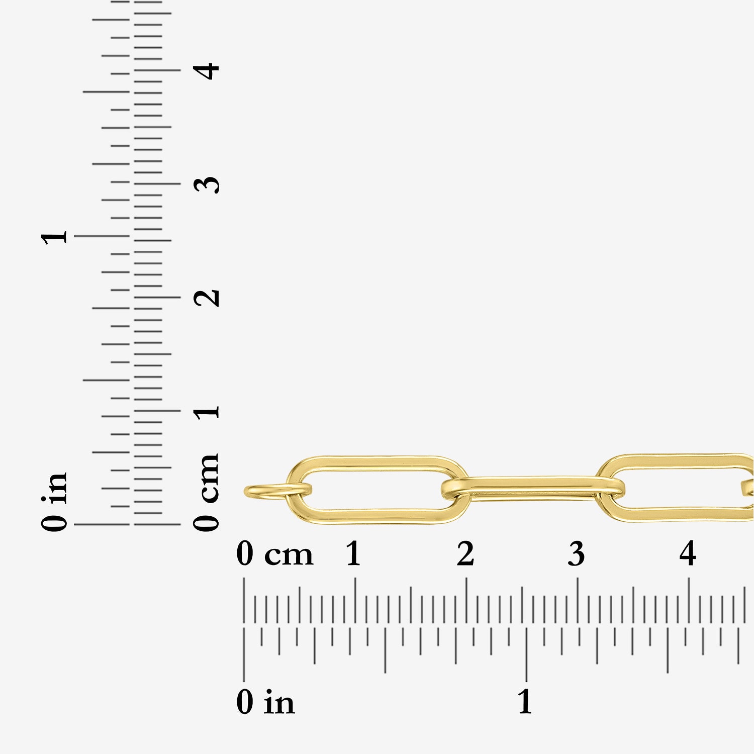 Bold Addiction Womens 14K Gold Over Brass 7.5 Inch Hollow Chain Bracelet
