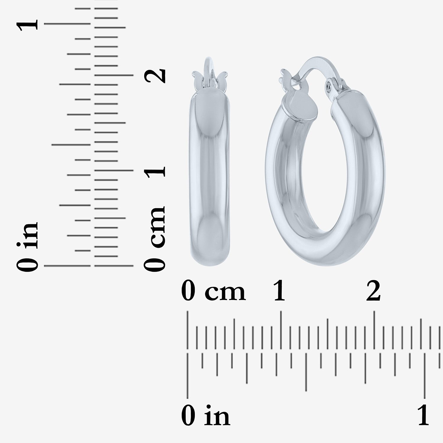 Bold Addiction Womens 20mm Hoop Earrings