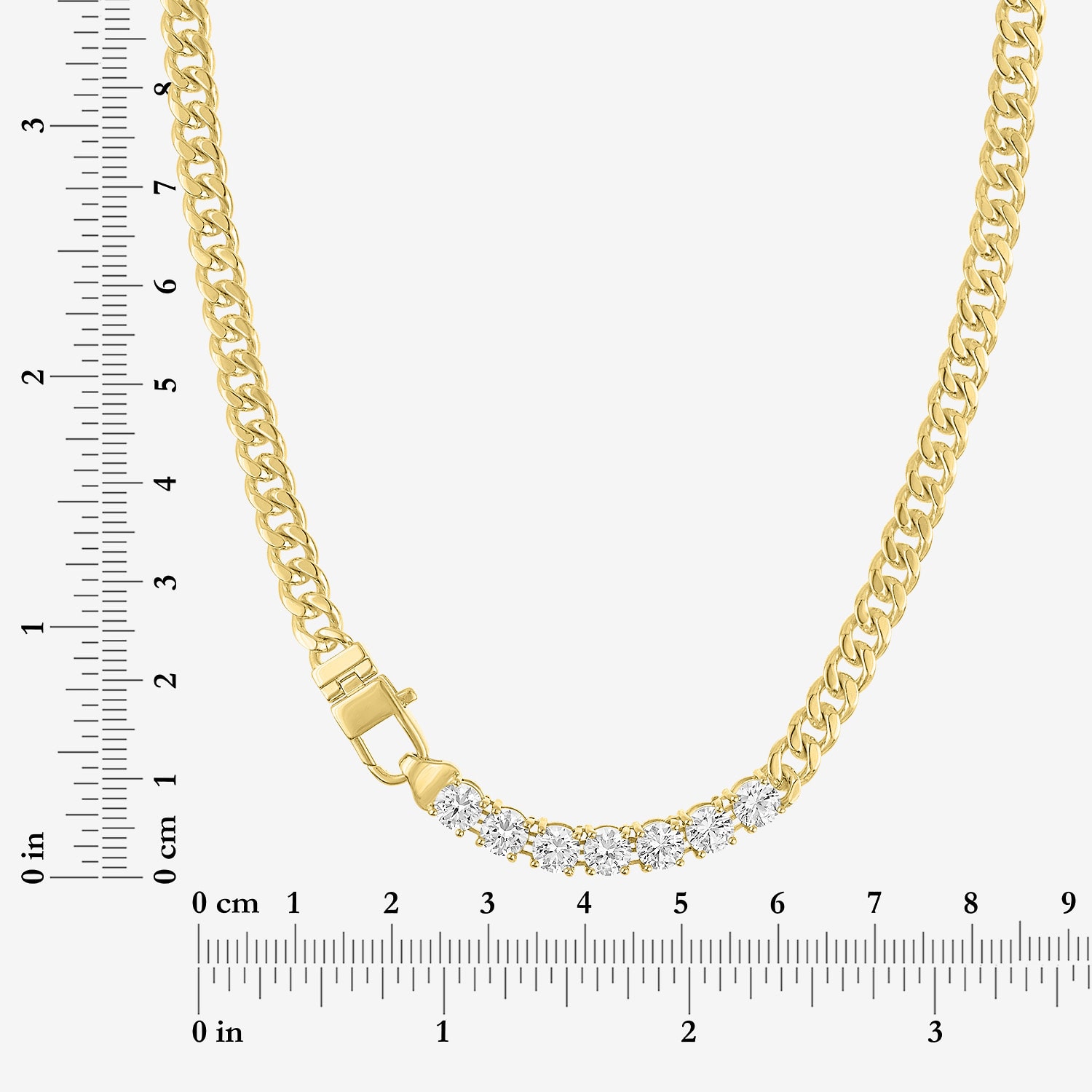 Bold Addiction Womens 14K Gold Over Brass 18 Inch Curb Chain Necklace