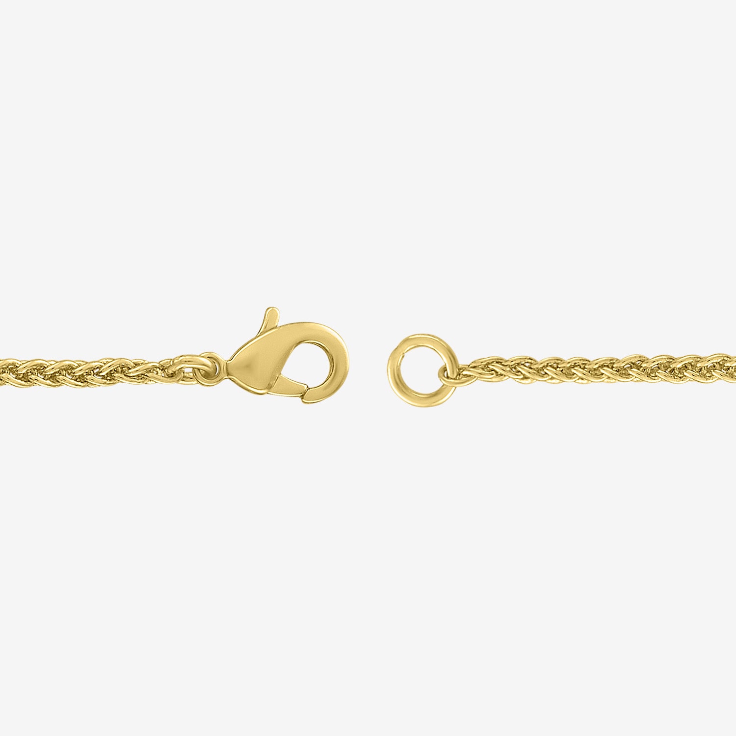 Bold Addiction Womens Lab Created White Sapphire 14K Gold Over Brass Oval 18 Inch Pendant Necklace