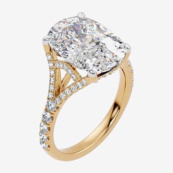 Signature By Modern Bride (F-G / Vs2-Si1) Womens 8 1/2 Ct. T.W. Lab Grown White Diamond 14K Gold Cushion Side Stone Engagement Ring