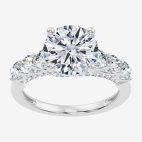 Modern Bride Signature By  (f-g / Vs2-si1) Womens 3 Ct. T.w. Lab Grown White Diamond 10k Gold Round S
