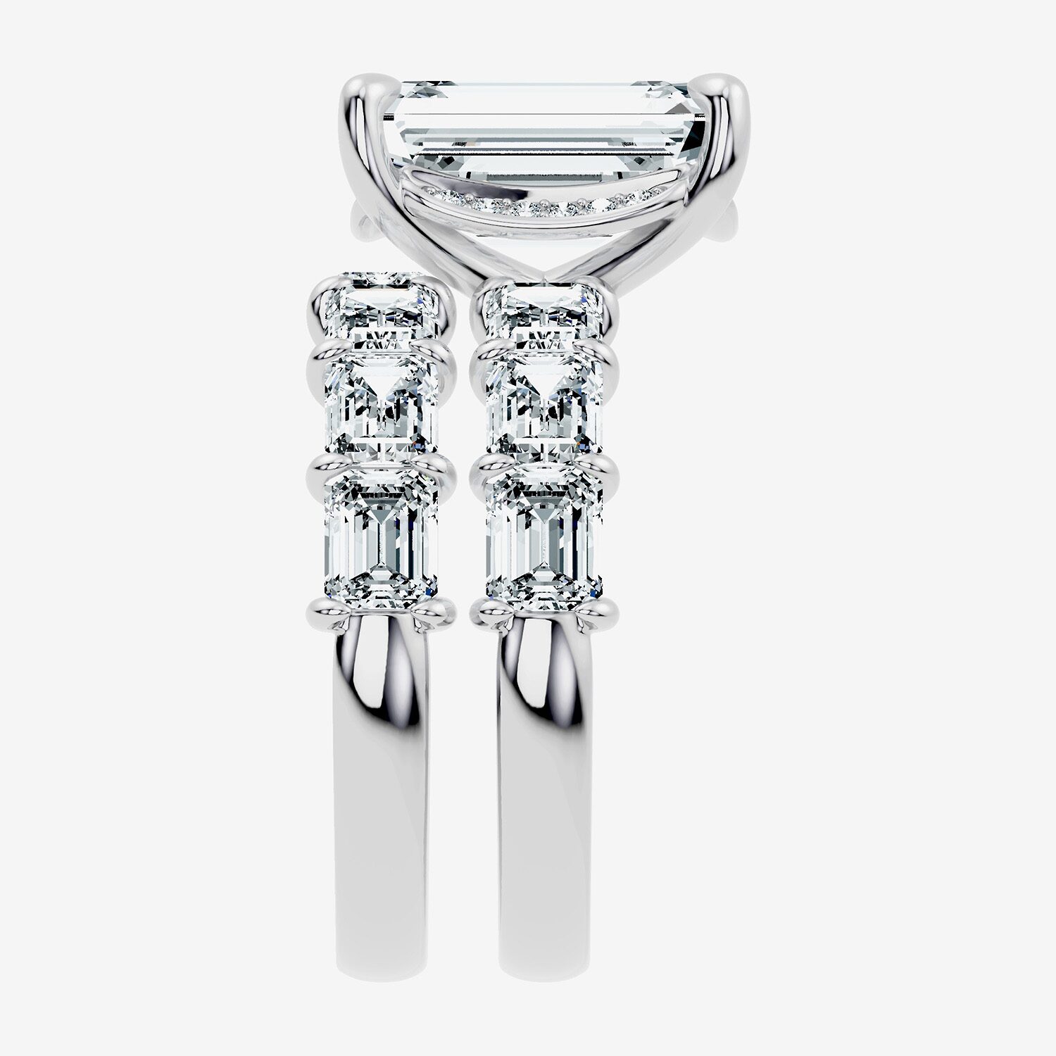 Signature By Modern Bride (F-G / Vs2-Si1) Womens 8 1/4 Ct. T.W. Lab Grown White Diamond 14K Gold Side Stone Bridal Set