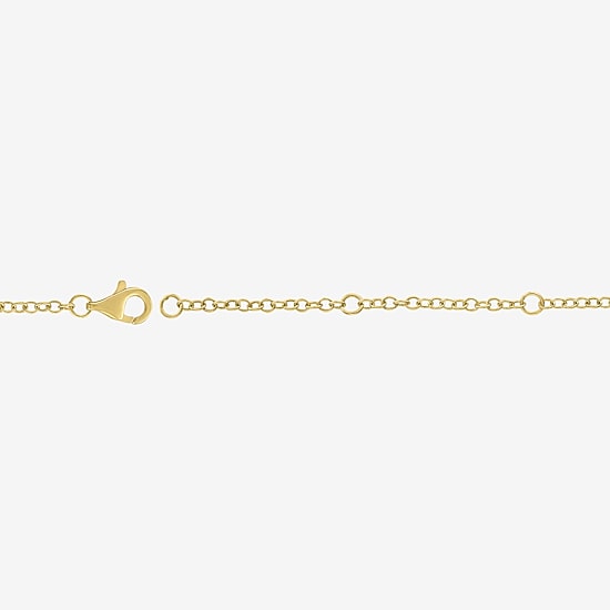 Bold Addiction Womens 14K Gold Over Brass 16 Inch Cable Chain Necklace