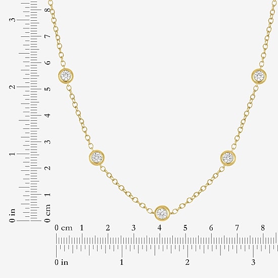 Bold Addiction Womens 14K Gold Over Brass 16 Inch Cable Chain Necklace