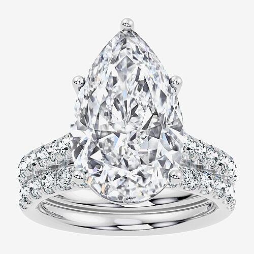 Modern Bride Signature By  (f-g / Vs2-si1) Womens 11 Ct.t.w. Lab Grown White Diamond 14k Gold Pear Si