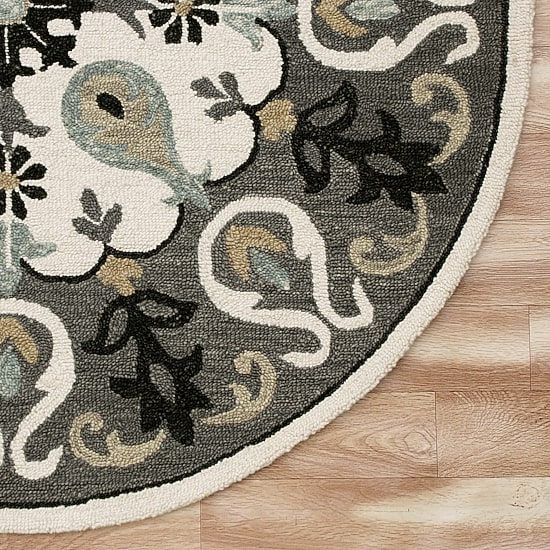LR HOME Mila Round Area Rugs