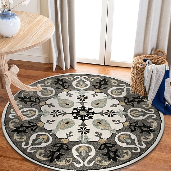 LR HOME Mila Round Area Rugs