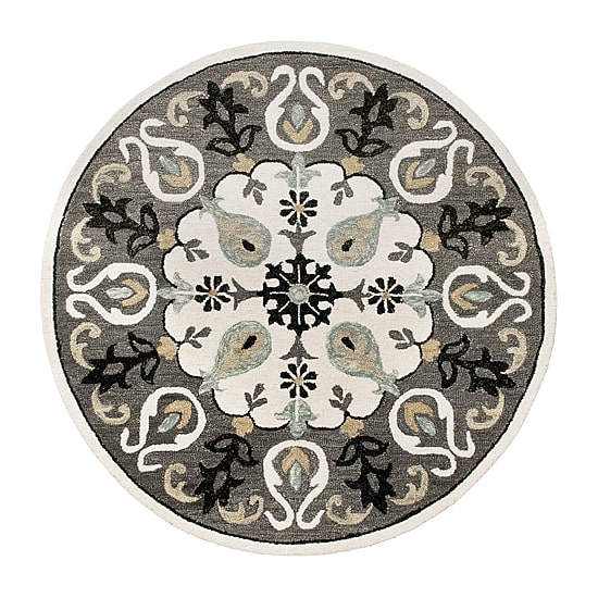 LR HOME Mila Round Area Rugs