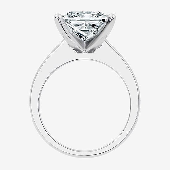 Signature By Modern Bride (F-G / Vs2-Si1) Womens 5 1/2 CT. T.W. Lab Grown White Diamond 14K Gold Side Stone Engagement Ring