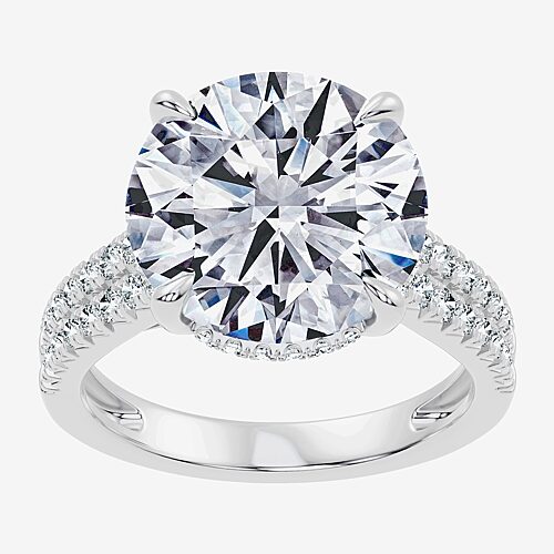 Modern Bride Signature By  (f-g / Vs2-si1) Womens 10 1/2 Ct. T.w. Lab Grown White Diamond 14k Gold Ro