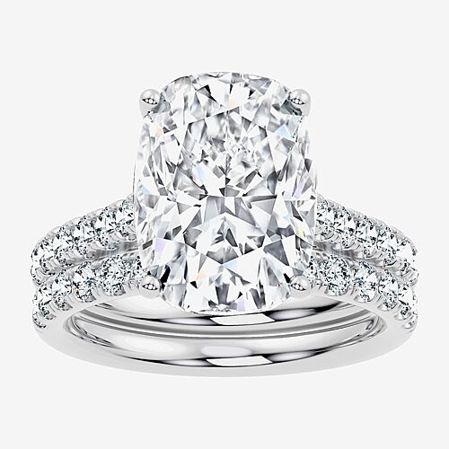Modern Bride Signature By  (f-g / Vs2-si1) Womens 7 Ct.t.w. Lab Grown White Diamond 14k Gold Cushion