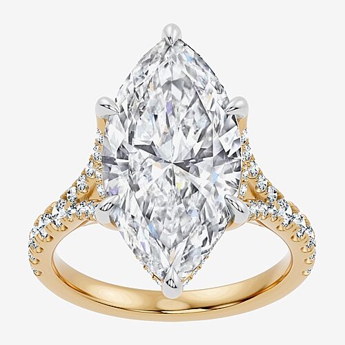 Modern Bride Signature By  (f-g / Vs2-si1) Womens 10 1/2 Ct. T.w. Lab Grown White Diamond 14k Gold Ma In Yellow