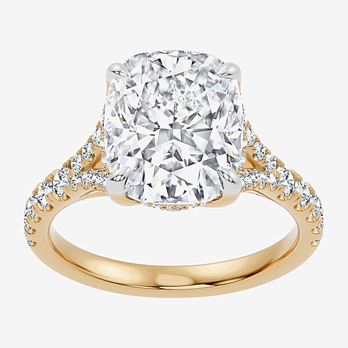 Modern Bride Signature By  (f-g / Vs2-si1) Womens 6 1/2 Ct. T.w. Lab Grown White Diamond 14k Gold Cus In Yellow