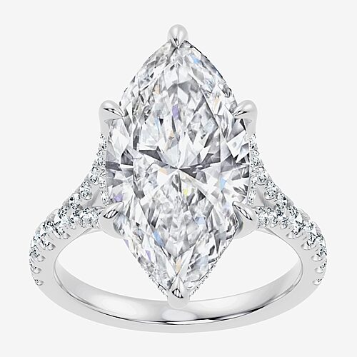 Modern Bride Signature By  (f-g / Vs2-si1) Womens 10 1/2 Ct. T.w. Lab Grown White Diamond 14k Gold Ma