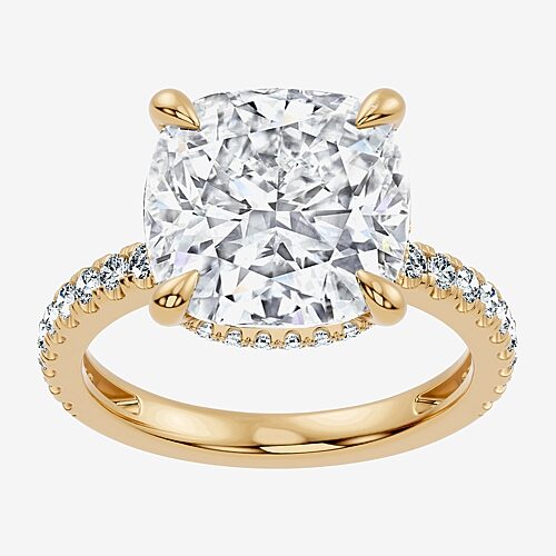 Modern Bride Signature By  (f-g / Vs2-si1) Womens 8 1/2 Ct. T.w. Lab Grown White Diamond 14k Gold Cus In Yellow