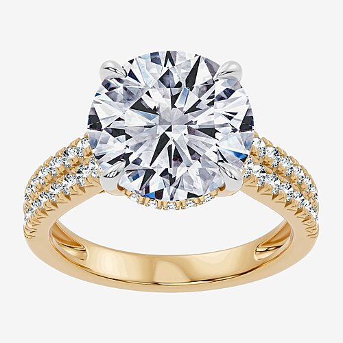 Modern Bride Signature By  (f-g / Vs2-si1) Womens 6 1/2 Ct. T.w. Lab Grown White Diamond 14k Gold Rou In Yellow