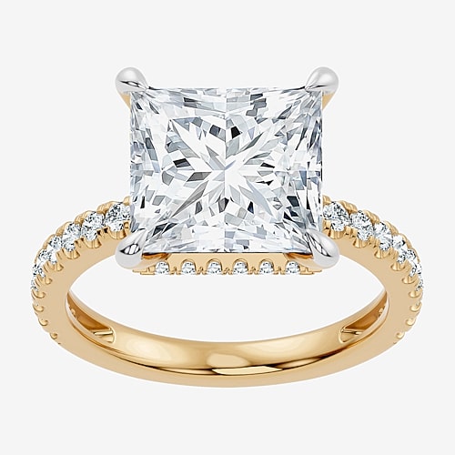 Modern Bride Signature By  (f-g / Vs2-si1) Womens 6 1/2 Ct. T.w. Lab Grown White Diamond 14k Gold Sid In Yellow