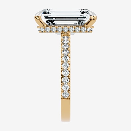 Signature By Modern Bride (F-G / Vs2-Si1) Womens 8 1/2 Ct. T.W. Lab Grown White Diamond 14K Gold Side Stone Engagement Ring