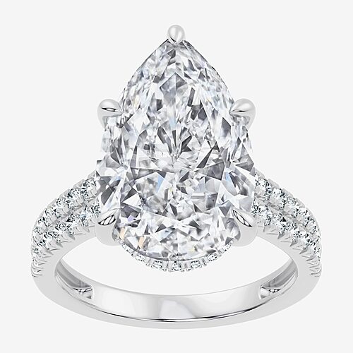 Modern Bride Signature By  (f-g / Vs2-si1) Womens 8 1/2 Ct. T.w. Lab Grown White Diamond 14k Gold Pea