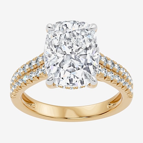 Modern Bride Signature By  (f-g / Vs2-si1) Womens 6 1/2 Ct. T.w. Lab Grown White Diamond 14k Gold Cus In Yellow