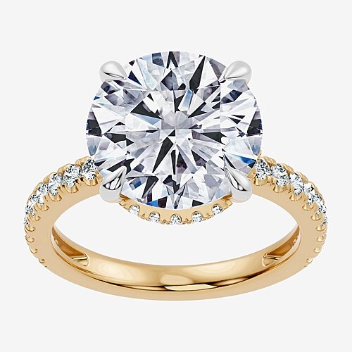 Modern Bride Signature By  (f-g / Vs2-si1) Womens 6 1/2 Ct. T.w. Lab Grown White Diamond 14k Gold Rou In Yellow