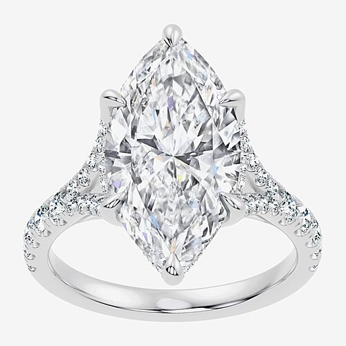 Modern Bride Signature By  (f-g / Vs2-si1) Womens 6 1/2 Ct. T.w. Lab Grown White Diamond 14k Gold Mar